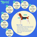 MIGOHI Dog Winter Coat - Reflective Medium Dog Snow Jacket with Thick Turtleneck,Windproof Pet Fleece Vest, Cold Weather Coat for Medium Dogs, Snowproof for Hiking,Camping,L,Purple