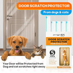 FTSTC 5-Pack Door Guard - 5 x 47'' x 8.3'' Cat & Dog Scratch Protector, Heavy Duty for Window Sill & Door Frame - Clear