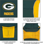 NFL Green Bay Packers Puffer Vest for Dogs & Cats, Size Small. Warm, Cozy, and Waterproof Dog Coat, for Small and Large Dogs/Cats. Best NFL Licensed PET Warming Sports Jacket