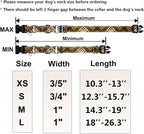 Fall Reflective Martingale Collar for Dogs with Quick Release Buckle Autumn Dog Collars (Brown Plaid, Small)