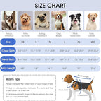Queenmore Cold Weather Dog Coats Loft Reversible Winter Fleece Dog Vest Waterproof Pet Jacket Available in Extra Small, Small, Medium, Large Extra Large Sizes
