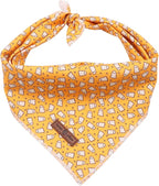 Lionet Paws Halloween Dog Bandana,Fabric Ghost Dogs Kerchief for Small Medium Dogs,Dog Cotton Triangle Bibs Scarf for Girl Boy