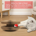 Magic Organ Cat Scratcher Board with Ball – Interactive Kitty Toy for Mental & Physical Exercise