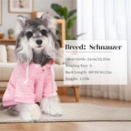1 Pack Dog Hoodie Sweaters for Small Medium Dogs Warm Dog Clothes for Large Dogs Soft Waffle-Like Laminated Sweatshirt Bulldog