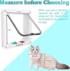 GDLF Winter Cat Window Box – Cat Window Perch Catio with Windproof Cover & Door, Fits 24.3–38.8" Openings (Min Height 16")