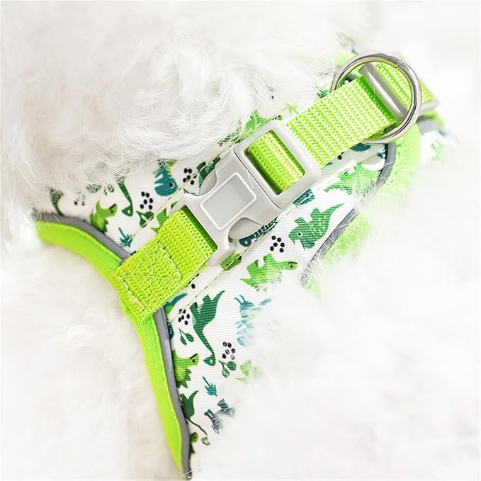 Step in Dog Harness No Pull Honeybee Adjustable Soft Mesh Padded Reflective Pet Vest Harness and Leash Set for Small Medium Dogs