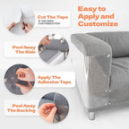 KatSupreme Cat Scratch Furniture Protector - Couch and Sofa Guards - 8 XL Sheets with 64 Pins (8 XL Sheets and 64 Pins)