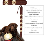 Hanging Door Bells – Handmade Sleigh Bells & Dog Training Bells for Potty Training, Holiday Décor, and Multi-Purpose Door Use (Chestnut - Brass Bells)