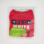 Fitwarm Patriotic Red White and Woof Dog Shirt, 4th of July Dog Clothes for Small Dogs Boy Girl, Funny Doggy Summer Clothes, Pet Outfit, Red, Blue, White, Large