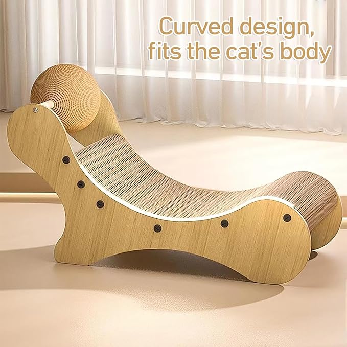 Cat Scratch Pad - Curved Sisal Ball Kittens Toy,Cat Scratcher Pad | for Climbing Home Indoor Outdoor Bedroom Living Room Corner Floor Rest