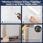 Anti Cat Scratch Furniture Protector, Transparent Self-Adhesive Couch Furniture Protectors from Cats Scratching Claws, Cat Scratch Couch Protector (17.5"X17.5")