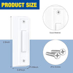 Saillong 2 Pieces Lighted Doorbell Button, Wall Mounted Garage Door Opener Switch with LED Light Compatible with Most Wire Doorbell Chimes, Transformer, Ringer, Buzzers (White,Warm Light)