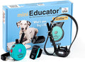 E-Collar ET-300-1/2 Mile Waterproof Remote Dog Training Collar Includes Premium Finger Clicker Trainer, 100 Programmable Levels + Vibration + Light + Sound, Teal