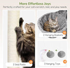 Globlazer Cat Tree for Cats, 48 Inch Multi-Level Cat Tower
