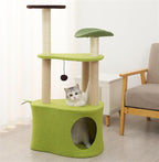 Cat Tree Activity Indoor Outdoor Post Avocado Cat Tree for Indoor Tower Cozy Top Perch Sisal Scratching Posts(54 * 107cm)