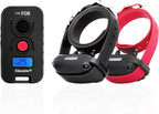 Educator FOB 300 Yard Dog Training Collar with Remote, Humane Stimulation, Pavlovian Tone, Waterproof, Odorproof Biothane Collar, Night Light, Rechargeable, 2 Dog, Black