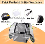 Cat Backpack Dog Backpack Carrier for Small Dogs and Medium Cat up to 15lbs, Travel Pet Carrier for Puppy Kitten Bunny, Cat Dog Carrying Backpack Collapsible (Black)