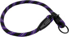 BronzeDog Rope Pro Training Dog Collar Braided No Pull Quick Release Round Lead Collars for Dogs Small Medium Large Puppy (S - 17.7" Long, Purple)