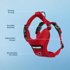 Voyager Step-in Pet Harness - All Weather Mesh, Adjustable Step in Harness for Cats and Dogs by Best Pet Supplies - Red, S