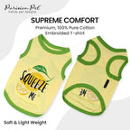 Parisian Pet Dog Shirt – 100% Cotton Shirts for Medium Dogs – Sleeveless Puppy Vest – Lightweight and Breathable Pet Apparel – Pullover Summer Dog Clothes - Stretchy Funny T Shirts for Dogs