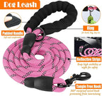 No Pull Dog Harness, Collar & Leash Set | Includes Dog Seat Belt, Collapsible Bowls & Poop Bag Dispenser. Ideal for Training, Walking, Hiking. Fits Small to Large Dogs(Pink-L)