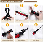 Martingale Collar for Dogs, No Pull Dog Collar for Large Medium Dogs, Reflective Anti Pull Dog Collar with Buckle, Adjustable Heavy Duty Nylon Slip Collar for Training Walking 1.8 Inch Wide S Red