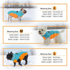 Warm Dog Coats for Medium Dogs, Waterproof Dog Jacket with Harness Built in, Zipper Clousure, Fleece Lining for Cold Weather Outdoor Walks, Snowsuit for Schnauzer, Boston Terrier, Pug - M
