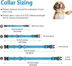 Martingale Collar for Dogs with Quick Release Buckle, Reflective Soft Padded & Escape Proof, Adjustable Nylon Dog Collars for Training & Daily Walking (Aqua Blue,S)