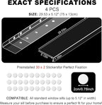 Ultra Clear Window Sill Protector - Scratch & Chew Proof Pet Guard for Dogs & Cats, Easy Install Transparent Ledge Cover, No Residue