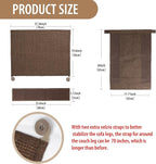 Couch Cat Scratch Protector-Universal Couch Protector from Cat Claws for Both Sofa Arm Sides,Color-Matched Sisal Pad, Couch Corner Cat Scratcher(Brown)