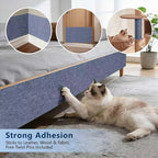 Cat Scratch Pad 78.7x15.8 Inch Self-Adhesive Trimmable Durable Cat Claws Furniture Protector for Couch Sofa Wall Door