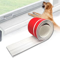 Dog Cat Scratching Windows Sill Protector，Rubber Anti Scracting from Dog Cats for Home Furniture Edge Protection Flexible Rubber L-Type 4x1.6inch Non Slip Cuttable(78.7" White)