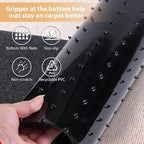 Carpet Protector for Pets Cat Carpet Protector for Doorway, Anti Scratch Under Door Cat Scratch Protector Mat, Felt Surface Easy to Cut Plastic Stopper (Grey, 3.6FT-Felt 1 Pack)