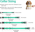 Martingale Collar for Dogs with Quick Release Buckle, Reflective Soft Padded & Escape Proof, Adjustable Nylon Dog Collars for Training & Daily Walking (Turquoise,XS)
