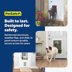 PetSafe Freedom Aluminum Dog and Cat Door - Durable Frame - Small, Medium, Large, X-Large