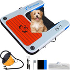Inflatable Dock, Load-Bearing 200 pounds, Dog pet ramp, Suitable for Swimming Pools, Boat Docks, Lakes, Beach use Water Sports Platform.