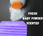 Baby Disposable Diaper Sacks (600 ct.) Fresh Baby Powder Scented, Easy-Tie Diaper Sacks Disposal Bulk Diaper Sacks Dog Poop Bags Cat Litter Waste Bags Sanitary Pads Disposal Bags (600 Bags, Purple)