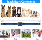 Dog Training Collar Electric Dog Collar with 4 Training Modes and Rechargeable Remote Waterproof Range 3300Ft for Small Medium Large Dogs(Blue)
