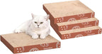 Petpals 4-Pack Cat Cardboard Scratcher, Corrugated Scratcher Replacement, Scratching Pad, Sofa Couch Furniture Protectors from Cat Scratching (4-Pack Replacement)