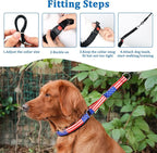 Mayerzon Martingale Prong Collar for Dogs, Patented No Pull Pinch Collar with American Flag and Buckle for Small Medium Large Dogs Training Walking Hunting, Adjustable and Heavy Duty(XL, Flag)