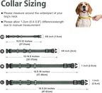 Martingale Collar for Dogs with Quick Release Buckle, Reflective Soft Padded & Escape Proof, Adjustable Nylon Dog Collars for Training & Daily Walking (Grey,XS)
