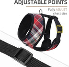 PUPTECK Soft Mesh Dog Harness and Leash Set Pet Puppy Cat Comfort Padded Vest No Pull Harnesses, Red Mixed, M