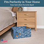 Cardboard Cat Scratcher, No-Mess Cat Scratcher Box with Refillable Double-Sided Cat Scratcher Pad for Indoor Cats