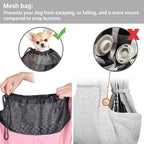 CUBY Dog and Cat Sling Carrier - Hands Free Adjustable Small Pet Sling - Soft Pouch and Tote Design - Suitable for Puppy, Small Dogs Cats Outdoor