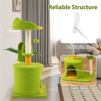 Palm Tree Cat Tower – 22 lbs Capacity, Scratching Posts & Self-Groomer