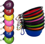 Collapsible Dog Bowl, 10 Pack, Portable, Safe, Reusable, Suitable for Indoor and Outdoor Activities