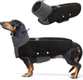 ASENKU Dog Coat, Dog Winter Jackets with Fleece Turtleneck, Windproof, Reflective Pet Snow Jacket for Cold Weather, Coats for Medium Dogs, Black, L