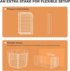 FXW Homeplus Unleashed Indoor Dog Playpen - Stress-Free and Safe Play, Heavy Duty 45 Inch 2 Panels Dog Pen for Large Dogs, White│Patented