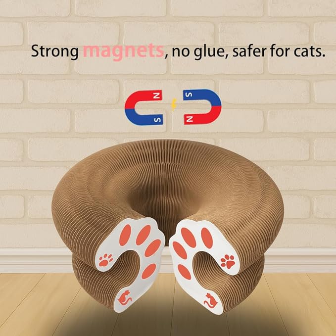Magic Organ Cat Scratcher Board with Ball – Interactive Kitty Toy for Mental & Physical Exercise