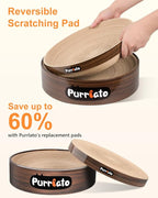 Cat Scratcher, Cardboard Cat Scratchers for Indoor Cats, Large Cat Scratching Board, Round Bowl Cat Scratch Pad Bed (Gothic)